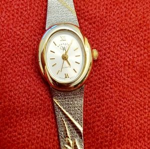 Vintage Watch Gold and Silver Tone Wrangler